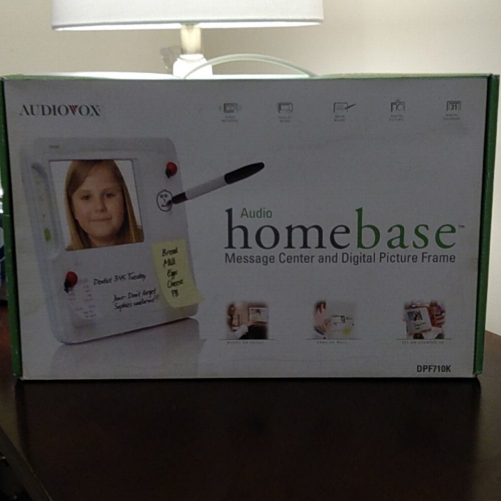 New AUDIOVOX Audio Homebase Message Center and Digital Picture Frame